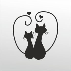 100 cm Kediler Folyo Sticker