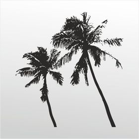 100 cm Palmiyeler Folyo Sticker