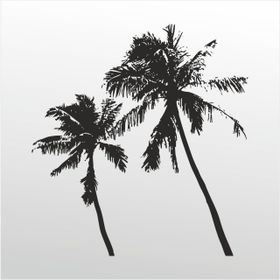 100 cm Palmiyeler Folyo Sticker