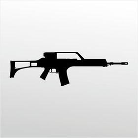 100 cm Rıfle 7.62 mm Folyo Sticker
