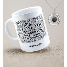 100 Dilde Seni Seviyorum Kişiye Özel Kupa