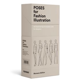 100 Pose Cards: Women's Figure Templates For Fashion Illustration