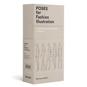 100 Pose Cards: Women's Figure Templates For Fashion Illustration