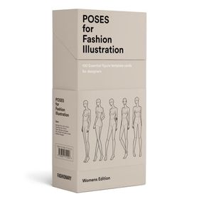 100 Pose Cards: Women's Figure Templates For Fashion Illustration
