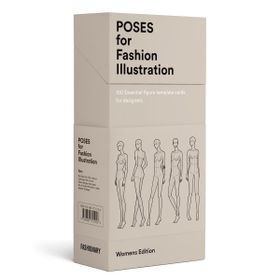 100 Pose Cards: Women's Figure Templates For Fashion Illustration