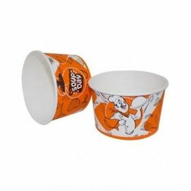 1001 Ambalaj 16 Oz Karton Kapaklı 25 Adet Çorba Kasesi