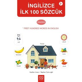 1001 Çiçek Kitaplar Çıkartmalarla İngilizce İlk 100 Sözcük