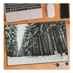 100377 Ormanda Kar Manzarası 240 Parça Puzzle Yapboz