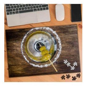 100732178 Zeytinli Martini Kokteyl 240 Parça Puzzle Yapboz