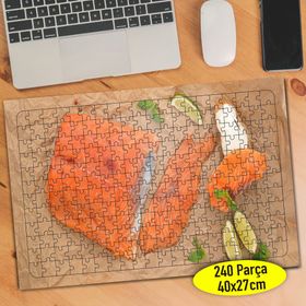 10106147 Somon Balığı Deniz Mutfağı Gıda 240 Parça Puzzle Yapboz
