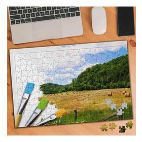 101070796 Manzara Resmi Boya Fırçaları 240 Parça Puzzle Yapboz