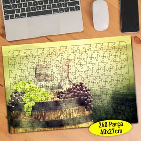 101194342 Toskana İtalya Üzüm Şarabı 240 Parça Puzzle Yapboz
