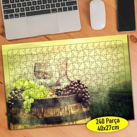 101194342 Toskana İtalya Üzüm Şarabı 240 Parça Puzzle Yapboz