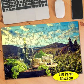 101194488 Toskana İtalya Üzüm Şarabı 240 Parça Puzzle Yapboz