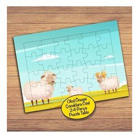 10135 Sevimli Koyunlar Ve Kuzu Çocuklara Özel Puzzle Yapboz Tablo