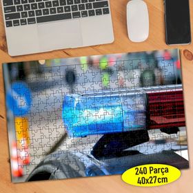 101464784 Polis Araba Sireni 240 Parça Puzzle Yapboz