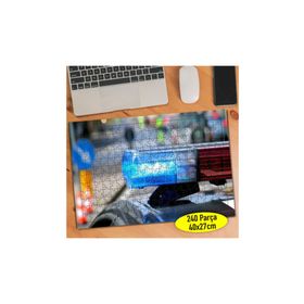 101464784 Polis Araba Sireni 240 Parça Puzzle Yapboz