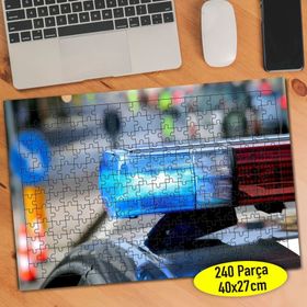 101464784 Polis Araba Sireni 240 Parça Puzzle Yapboz