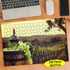 101512124 Toskana İtalya Üzüm Şarabı 240 Parça Puzzle Yapboz