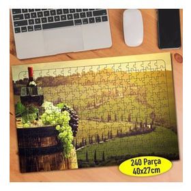 101512131 Toskana İtalya Üzüm Şarabı 240 Parça Puzzle Yapboz
