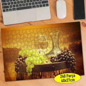101512139 Toskana İtalya Üzüm Şarabı 240 Parça Puzzle Yapboz
