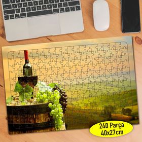 101512146 Toskana İtalya Üzüm Şarabı 240 Parça Puzzle Yapboz