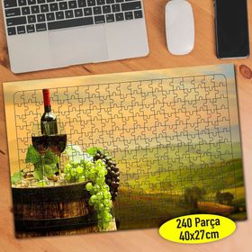 101512146 Toskana İtalya Üzüm Şarabı 240 Parça Puzzle Yapboz