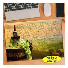 101512146 Toskana İtalya Üzüm Şarabı 240 Parça Puzzle Yapboz