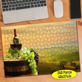 101512146 Toskana İtalya Üzüm Şarabı 240 Parça Puzzle Yapboz