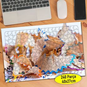 101549638 Boya Kalemleri Kabukları 240 Parça Puzzle Yapboz