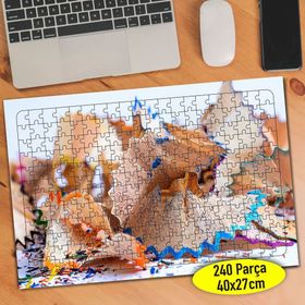 101549638 Boya Kalemleri Kabukları 240 Parça Puzzle Yapboz