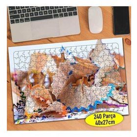 101549638 Boya Kalemleri Kabukları 240 Parça Puzzle Yapboz