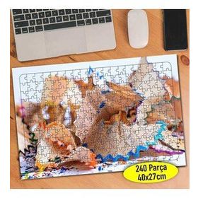 101549638 Boya Kalemleri Kabukları 240 Parça Puzzle Yapboz