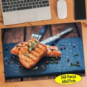 101609057 Somon Balığı Sunum Tabağı 240 Parça Puzzle Yapboz