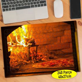 102552784 Taş Fırında Pizza Fast Food 240 Parça Puzzle Yapboz