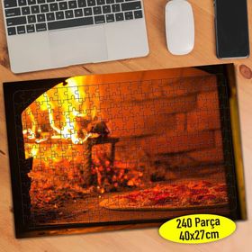 102552784 Taş Fırında Pizza Fast Food 240 Parça Puzzle Yapboz