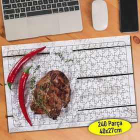 102627310 Acılı Kırmızı Et Sunumu 240 Parça Puzzle Yapboz