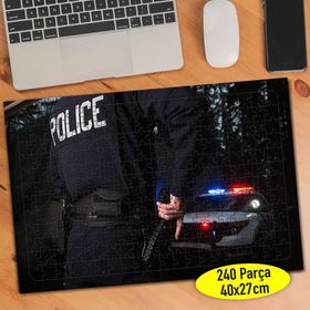 102706188 Ormanda Üniformalı Polis 240 Parça Puzzle Yapboz