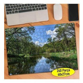 102894 Ukrayna Ormanı Göl Manzarası 240 Parça Puzzle Yapboz