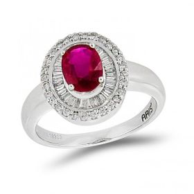 1,03 ct Pırlanta Yakut Yüzük