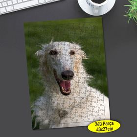 103188649 Rus Borzoy Cinsi Köpek 240 Parça Puzzle Yapboz