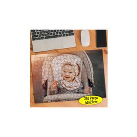 103256186 Neşeli Sevimli Bebek 240 Parça Puzzle Yapboz