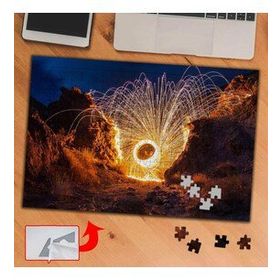 103391 Dağlar Arasında Girdap Işık 240 Parça Puzzle Yapboz Tablo