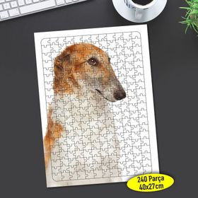 104188873 Rus Borzoy Cinsi Köpek 240 Parça Puzzle Yapboz