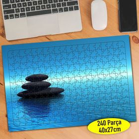 10449151 Mavi Deniz İçinde Dizili Taşlar 240 Parça Puzzle Yapboz