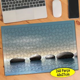 10449882 Mavi Deniz İçinde Dizili Taşlar 240 Parça Puzzle Yapboz