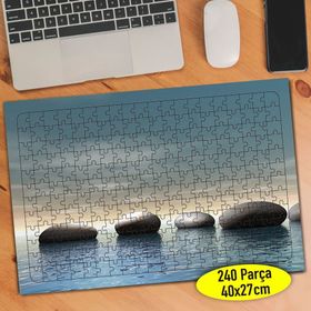 10449882 Mavi Deniz İçinde Dizili Taşlar 240 Parça Puzzle Yapboz
