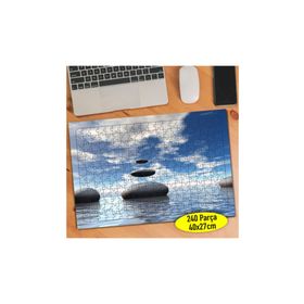 10453207 Mavi Deniz İçinde Dizili Taşlar 240 Parça Puzzle Yapboz