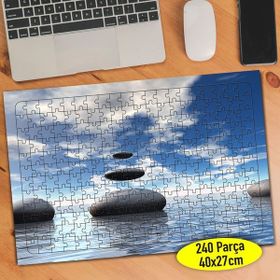 10453207 Mavi Deniz İçinde Dizili Taşlar 240 Parça Puzzle Yapboz