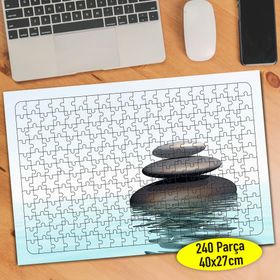 10466334 Mavi Deniz İçinde Dizili Taşlar 240 Parça Puzzle Yapboz